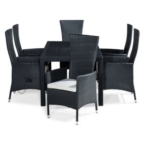 Asztal és szék garnitúra VG6027 Fekete + fehér