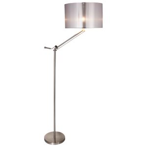 [lux.pro]® Állólámpa Washington nappali megvilágítás design lámpa 170 x ø 35 cm ezüst