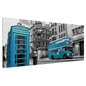 Londoni városkép (Modern kép, Vászonkép, 120x50 cm)