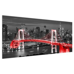 Modern kép híd (Modern kép, Vászonkép, 120x50 cm)