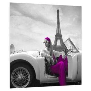 Eiffel torony és autók képe (Modern kép, Vászonkép, {dim}})