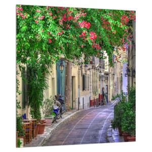 Mediterrán nyári utcácska képe (Modern kép, Vászonkép, {dim}})