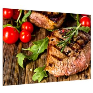 Egy steak kép (Modern kép, Vászonkép, 70x50 cm)