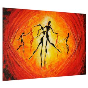 Orientális táncosok képe (Modern kép, Vászonkép, 70x50 cm)