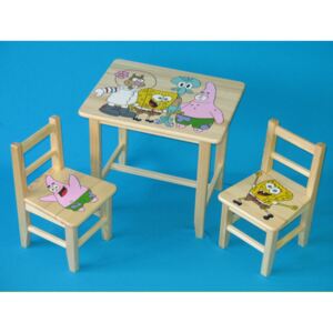 Gyermekasztal székkel Spongebob + kis asztal ingyen !!!