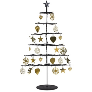 Markslöjd Markslöjd 704162 - LED Karácsonyi dekoráció BORKEN 21xLED/0,06W/3xAA fekete fa ML0093