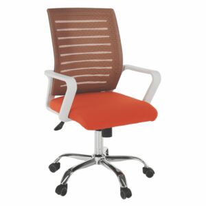 Irodai szék, fehér|narancssárga, CAGE