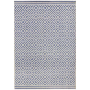 Raute kék kültéri szőnyeg, 140 x 200 cm - Bougari