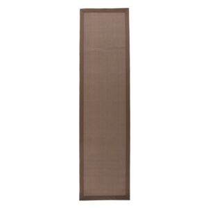 Herringbone barna-szürke juta futószőnyeg, 68 x 300 cm - Flair Rugs