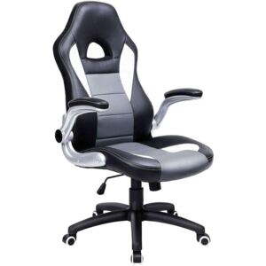 SONGMICS Gamer szék, irodai szék lábtartóval