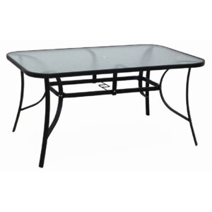 Kerti asztal Pannal (fekete). 744490