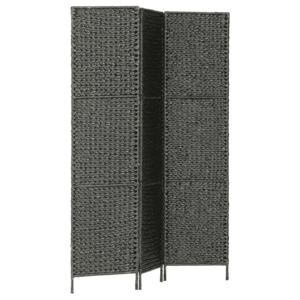 VidaXL fekete 3-paneles vízijácint paraván 116 x 160 cm