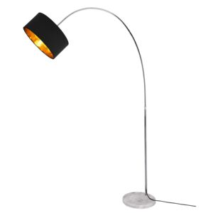 [lux.pro]® Állólámpa Shanghai nappali megvilágítás olvasó lámpa design sötétszürke és sárgaréz 230 cm