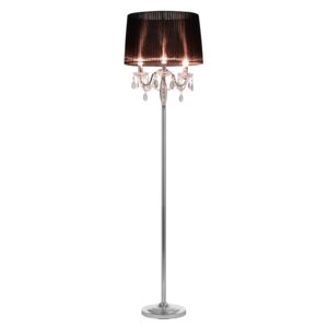 [lux.pro]® Állólámpa Melbourne nappali megvilágítás design lámpa műkristály 165 x ø 45 cm fekete