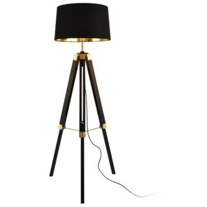[lux.pro]® Tripod állólámpa Karlsbad 145 cm 1 x E27 fém váz vászon lámpabúra