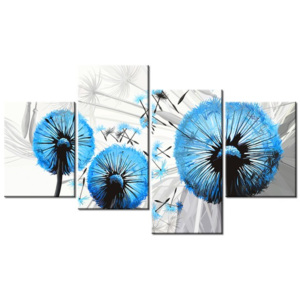 Nyomtatott kép Gyönyörű kék pitypangok 120x70cm 4027A_4Z (HD)