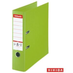 Iratrendező, 80 mm, A4, PP, élvédő sínnel, ESSELTE Standard Plus, Vivida zöld (E81186)