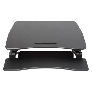 COR-MoveHop Standy állítható magasságú monitor- és billentyűzettartó állvány, fekete, gázliftes BMHSTANDSN (73 cm)
