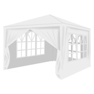 Malatec Garden party sátor 3x3m + 4 fal - fehér, 12875