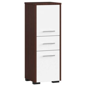Fürdőszoba szekrény P85_30 - wenge-fehér