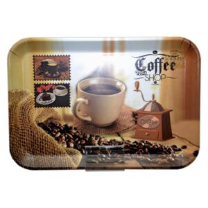 Coffee Shop - kávés műanyag tálca - 34x23,5 cm