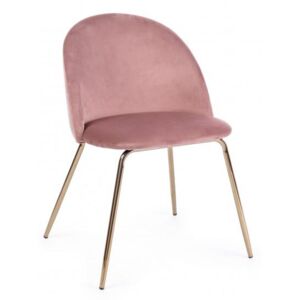TANYA rózsaszín bársony szék