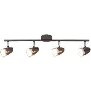 KAREN LED 4-ES SPOT 4X4W IP20 61X12X13CM FÉM/MŰANYAG FEKETE