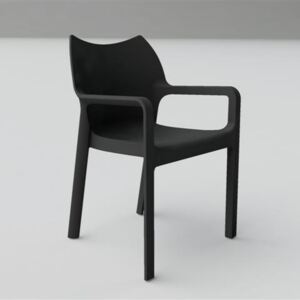 Dionisio karos kerti szék fekete