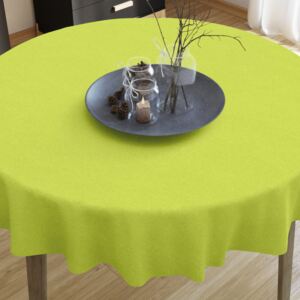 Goldea loneta dekoratív asztalterítő - zöld - kör alakú Ø 80 cm
