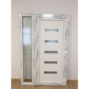 Hidas II műanyag Bejárati ajtó oldalvilágítóval 138x208cm - fehér