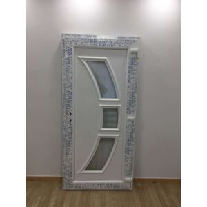 Triton műanyag Bejárati ajtó 98x208cm - fehér