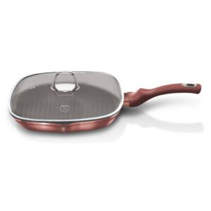 BERLINGER HAUS Grill serpenyő fedővel, 28 cm, I-Rose Collection (BH/6028)