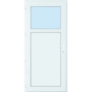Dráva műanyag mellékbejárati ajtó bal, 100x210cm 60mm vastag, kilinccsel