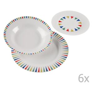 Vajilla Geometrica 18 darabos porcelán tányérkészlet - Versa