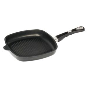 AMT Gastroguss the "World's Best Pan" grill serpenyő, 26x26 cm, 4 cm magas, indikátorral, levehető nyéllel, indukciós