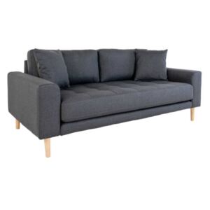 House Nordic - Lido 2 személyes szövet kanapé, Sötétszürke