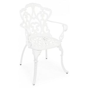 VICTORIA fehér alumínium kerti szék