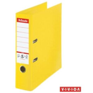 Iratrendező, 80 mm, A4, PP, élvédő sínnel, ESSELTE Standard Plus, Vivida sárga (E624076)