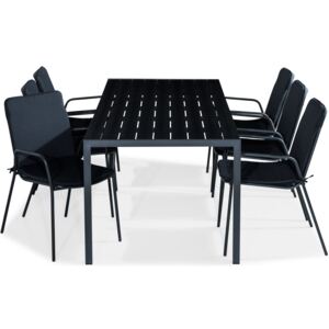 Asztal és szék garnitúra VG6079 Fekete