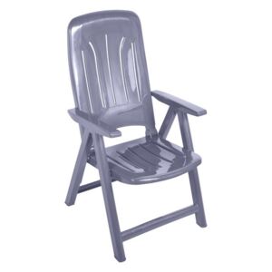 Műanyag napozó szék - szürke