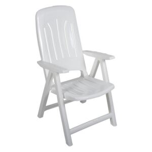 Műanyag napozó szék - fehér