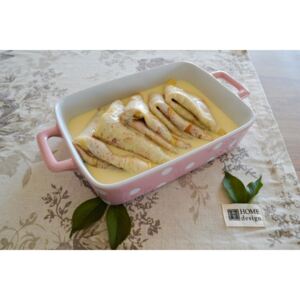 Isabelle Rose® Kerámia sütőtál 23 cm rózsaszín