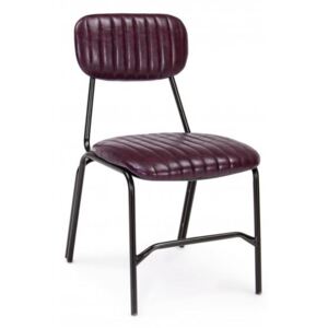 DEBBIE vintage bordó szék