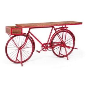 BICYCLE piros konzolasztal