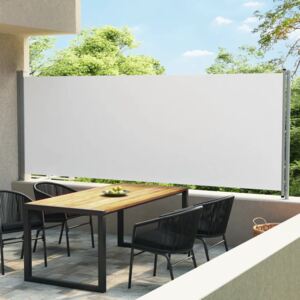 VidaXL krémszínű behúzható oldalsó terasz-napellenző 600 x 170 cm