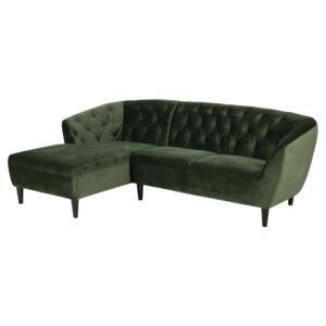 Luxus ülőgarnitúra Nyree 222 cm balos - erdei zöld