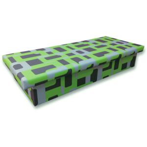 Egyszemélyes ágy (dívány) 90 cm Jana 10 (Gusto 5A zöld)
