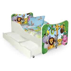 Egyszemélyes ágy Happy Jungle (ágyráccsal és matraccal)
