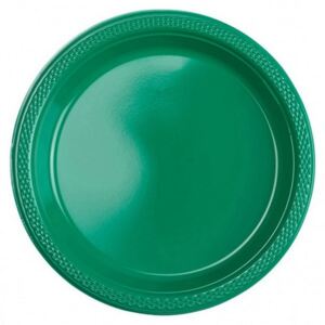 Műanyag tányér 10 db-os Festive Green