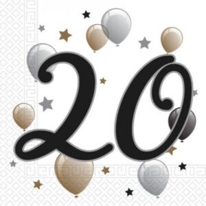 Milestone, Happy Birthday 20 szalvéta 20 db-os